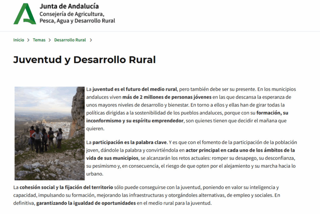 Juventud Y Desarrollo Rural